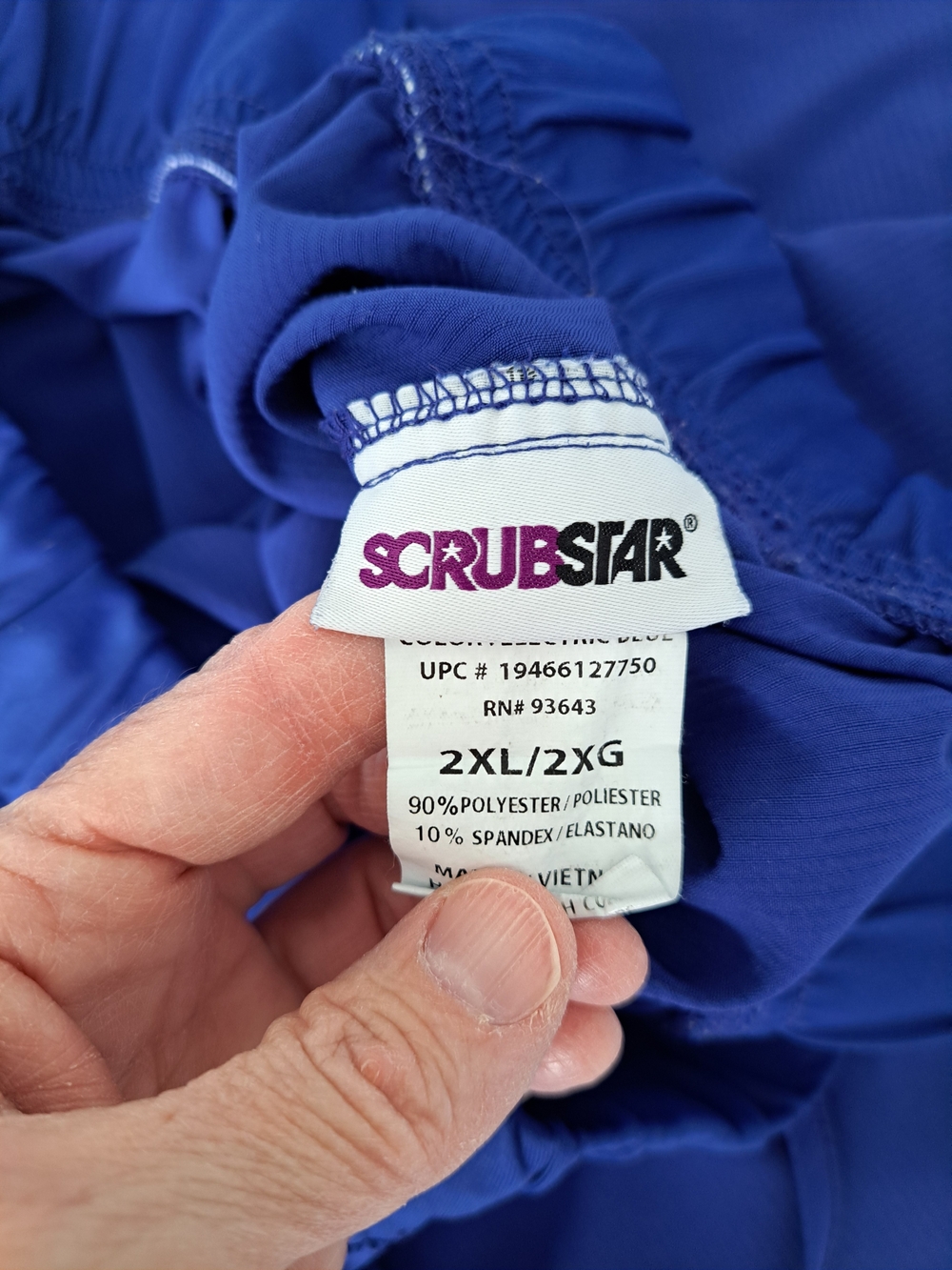 Scrubstar Women's Elastic Waist Scrub Pants— Royal Blue, 2XL